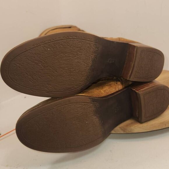 UGG Australia Darcie Distressed Women's Riding Boot Size 9 Brown - Picture 10 of 12